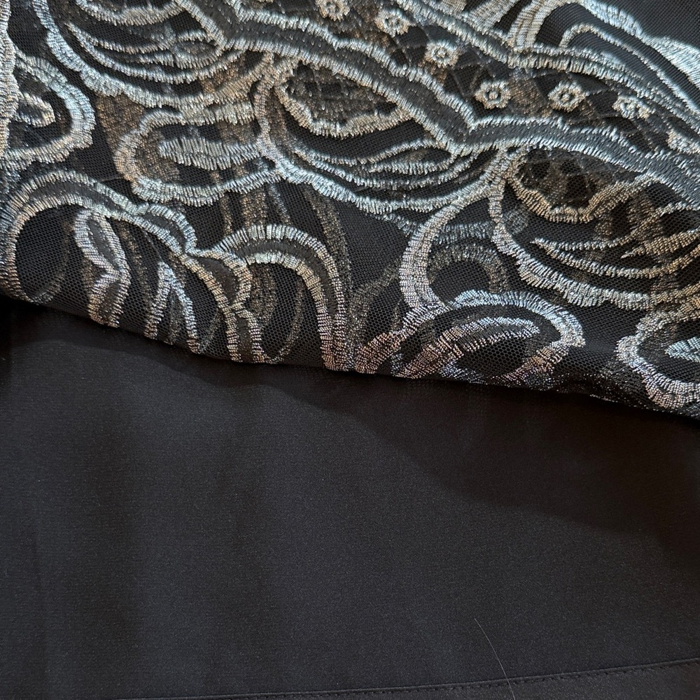 Alex Marie Cocktail Dress black silver size 16 - Picture 11 of 11